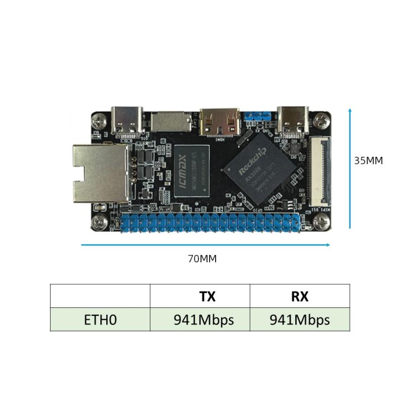 Kapesní jednodeskový počítač RK3566 SBC