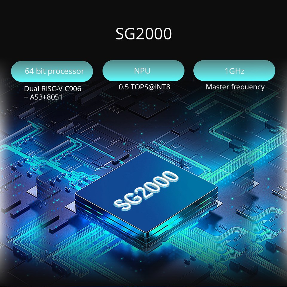 Vývojová deska SG2000, RISC-V C906 ARM, pro učení Linux