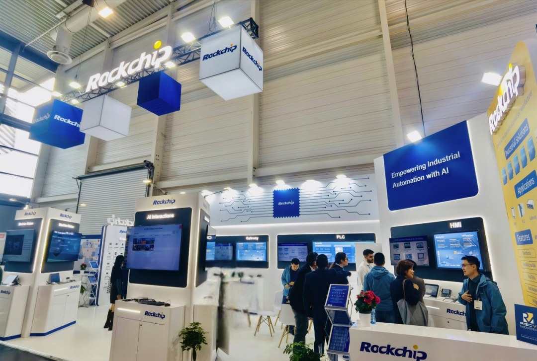 Rockchip se objevil v Embedded World 2025 v Německu. Zmocnění průmyslové automatizace s AI
