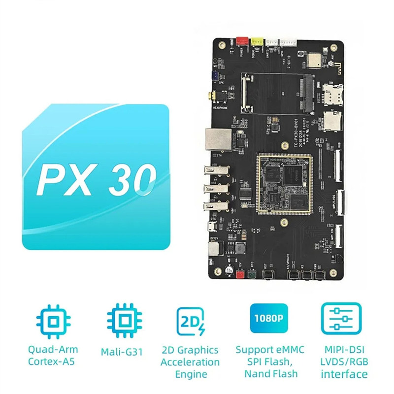Čtyřjajská rada pro vývojovou desku RockChip PX30